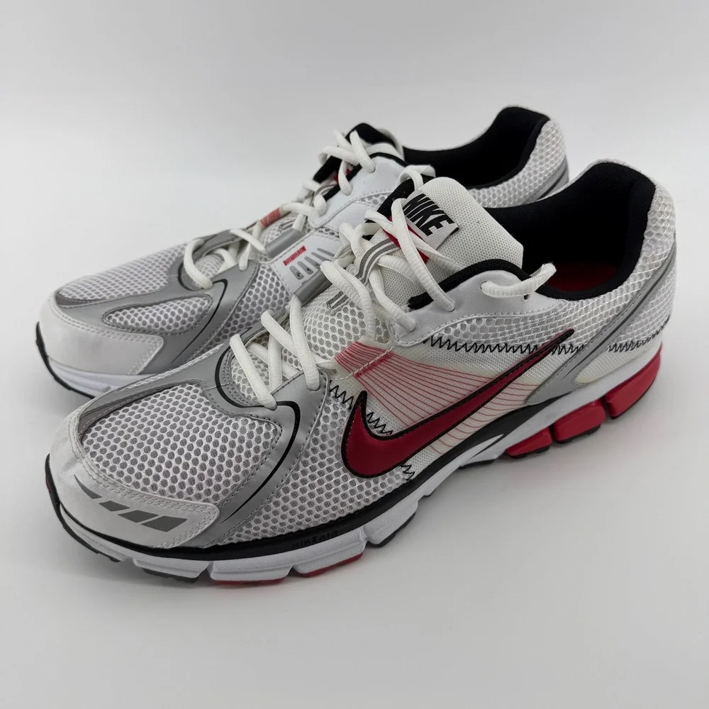 Nike Air Span 6 Mens 14 White Red Silver Bowerman Series 344552-161 Vintage 2008